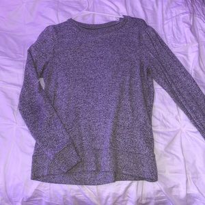 gray long sleeve top